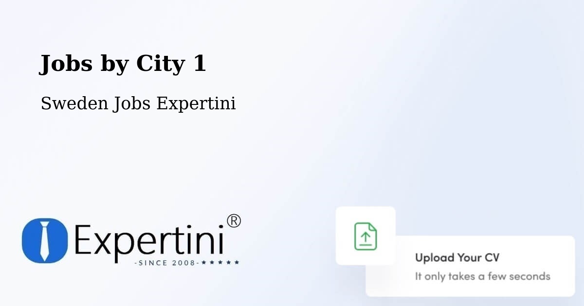 City Jobs in Sweden - Expertini